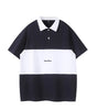 Color blocked patchwork polo shirt men's loose short sleeved shirt Markonline