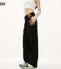 Black Straight Jeans for Men and Women Loose Fit Trendy Slim Wide Leg Stacked Long Pants Markonline