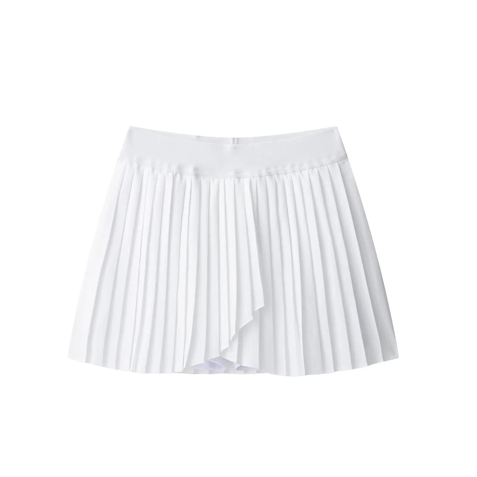Temperament pleated skirt white A-line short skirt half skirt for women eprolo