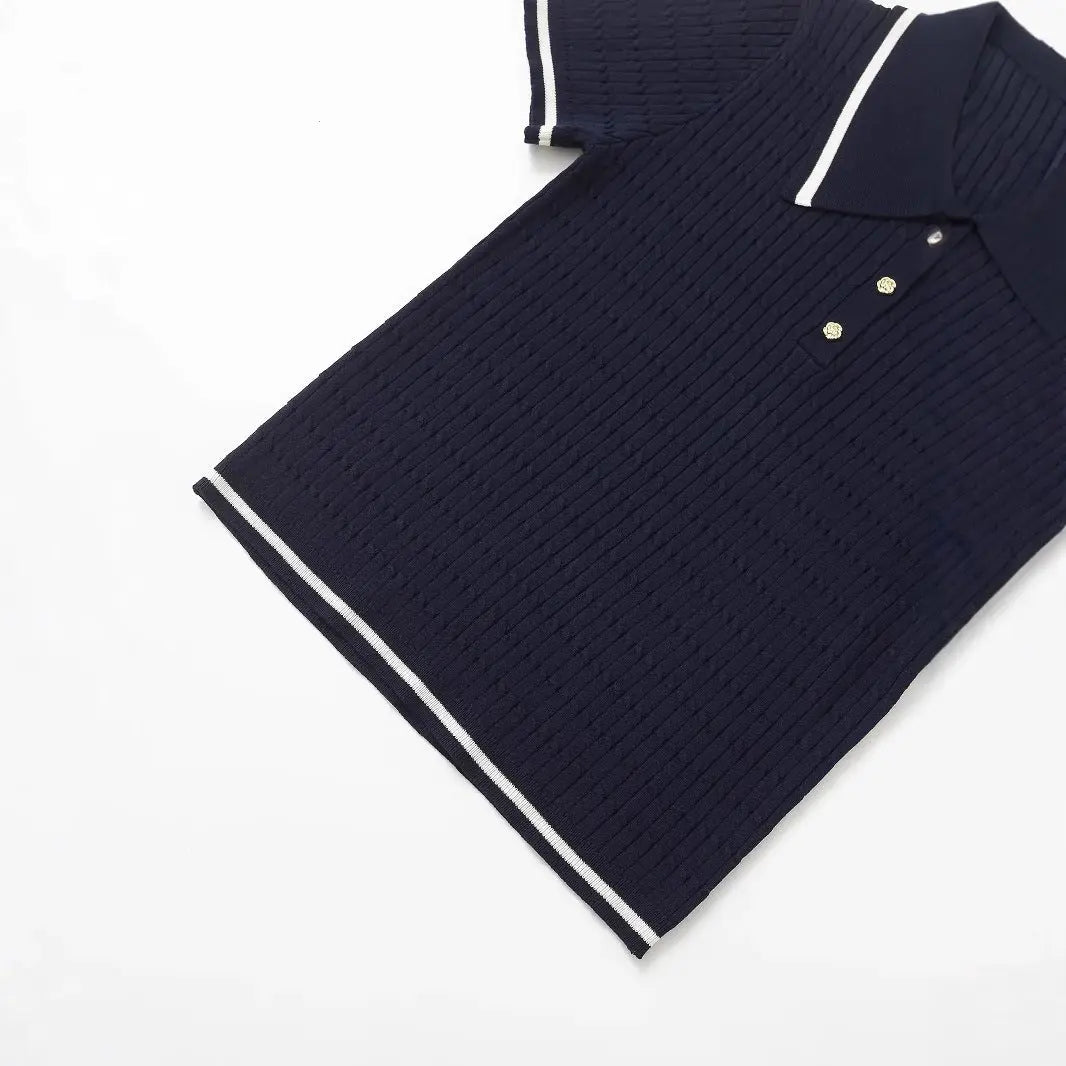 Women's Clothing Eight-strand Braided Polo Shirt Markonline