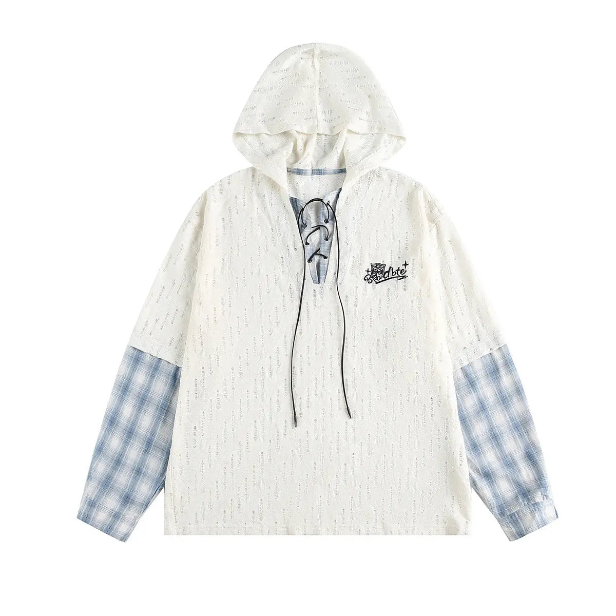 Fake two hoodies for men and women