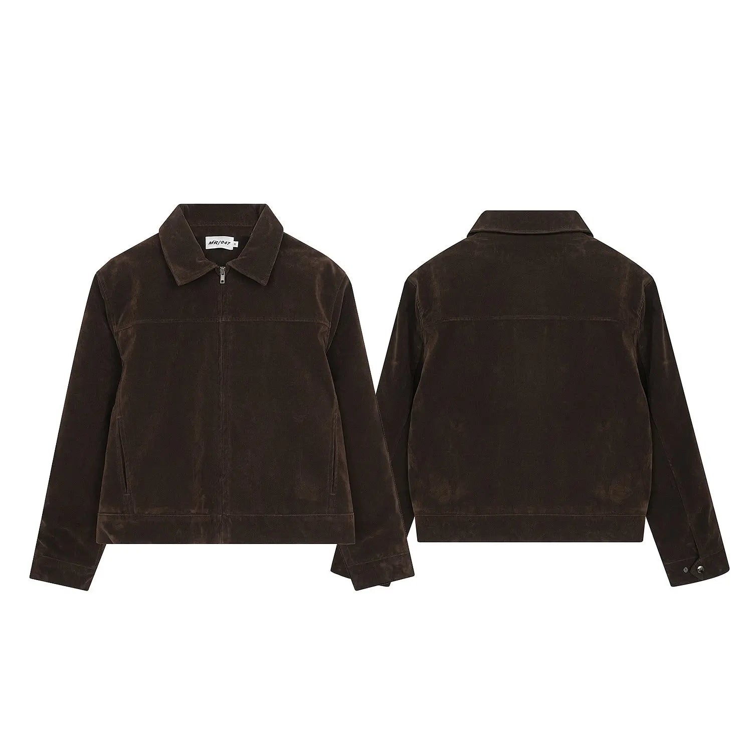 Urban Streetwear Style Faux Suede Jacket for Men, Short and Wide Winter Thickened Cotton Coat eprolo