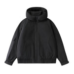 Detachable Hooded Down Jacket for Men Outdoor Solid Color  White Duck Down Warm Coat eprolo