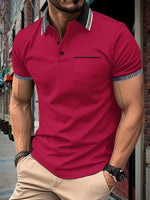 Polo shirt button pocket men's sports polo shirt Markonline
