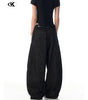 Black Tapered Jeans for Men and Women Casual Wide-Leg Long Pants Markonline