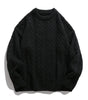 Solid color round neck sweater for men Markonline