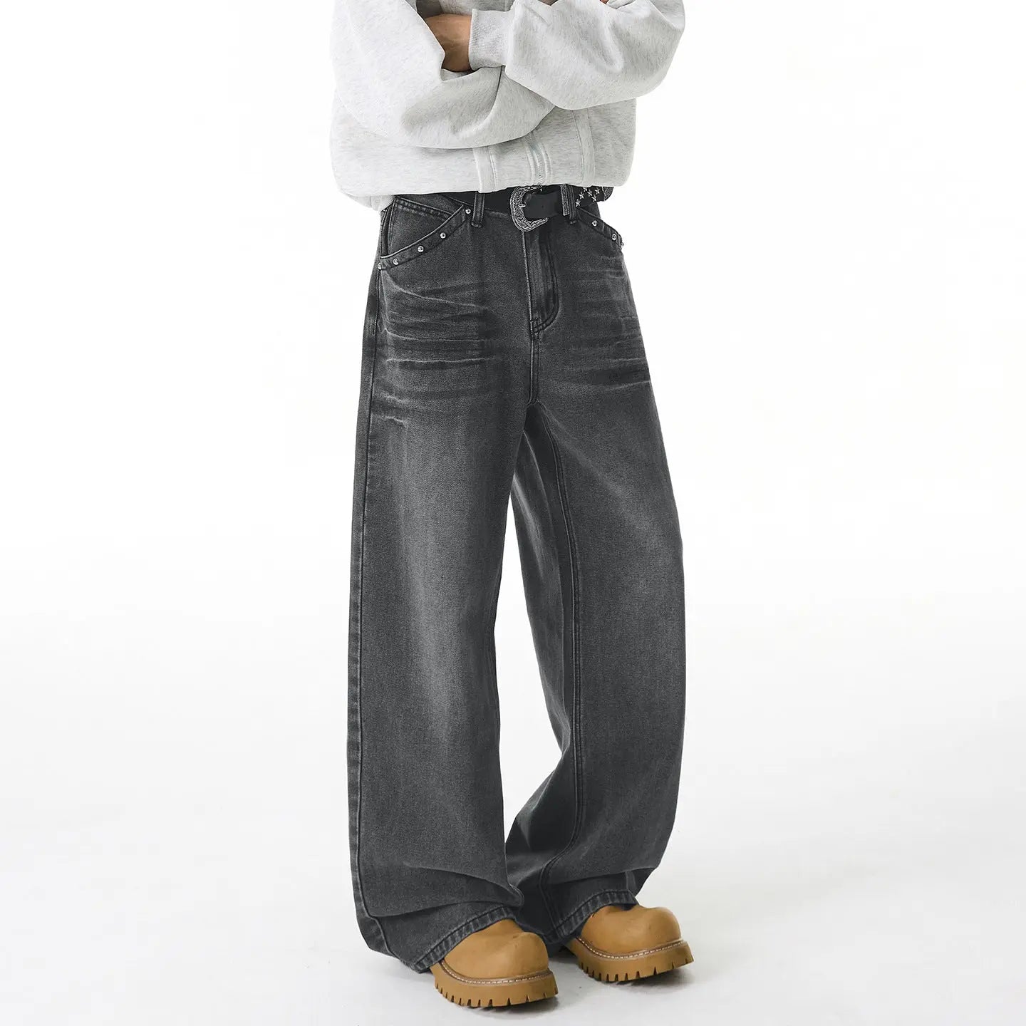 Washed denim jeans for men Markonline