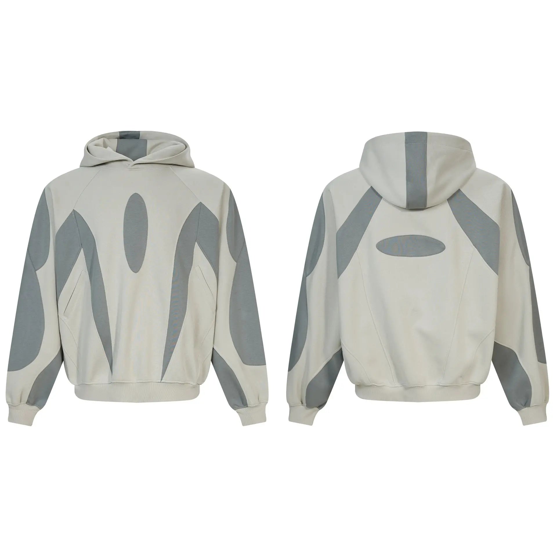 Splicing shaped hooded sweatshirt Markonline