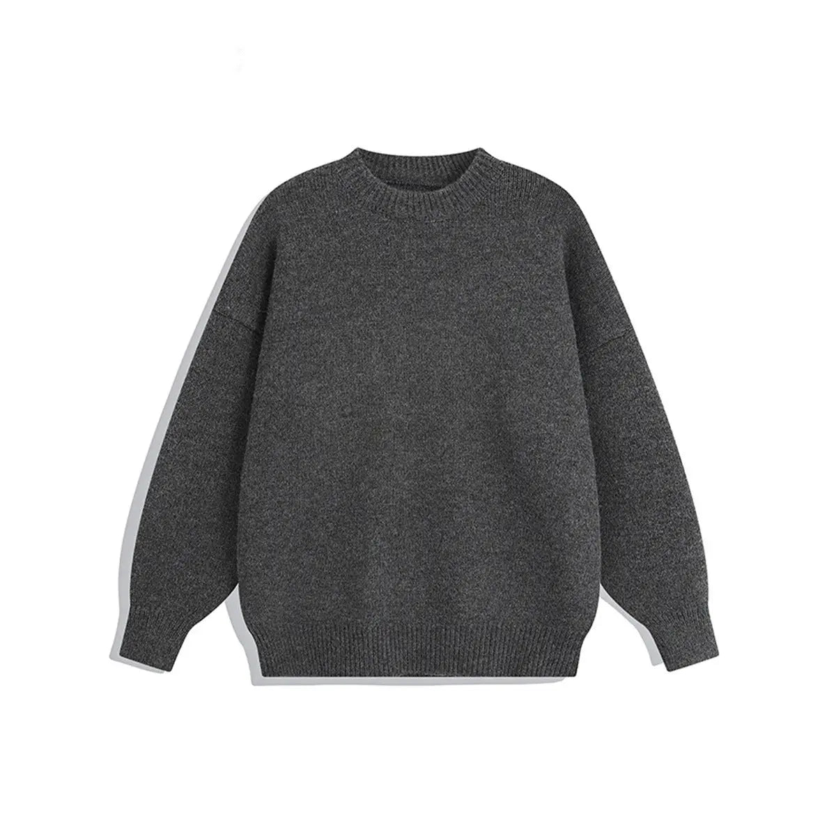 Muted Color Knit Sweater for Men and Women, Autumn Winter Casual Loose Fit Youth Style Couple's Knitwear Markonline