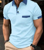 Color blocked pocket polo shirt sports polo shirt Markonline