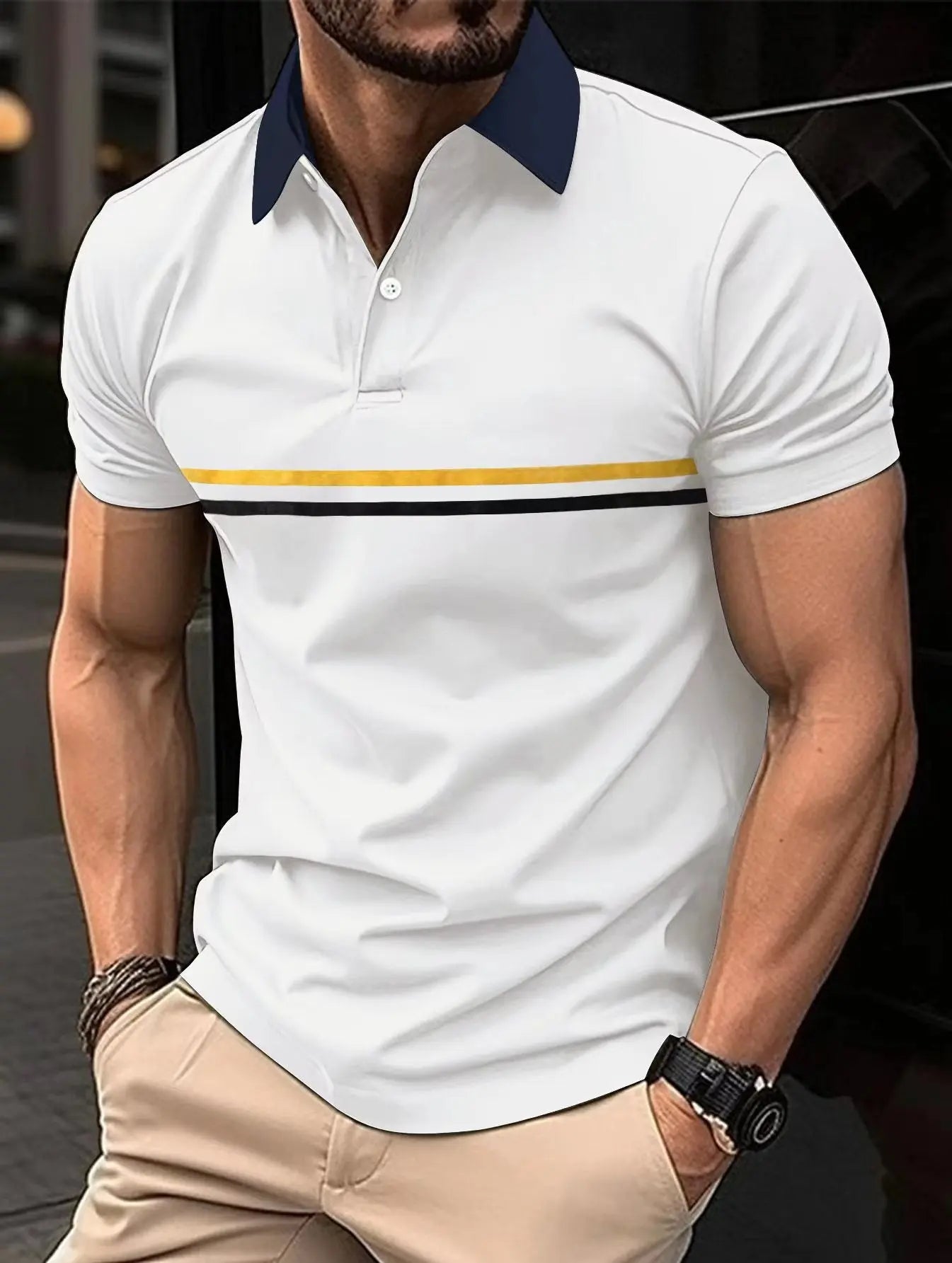 Polo shirt button up men's sports polo shirt Markonline