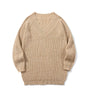 Retro Solid Color Sweater Men Loose Unisex Casual Knitwear Markonline
