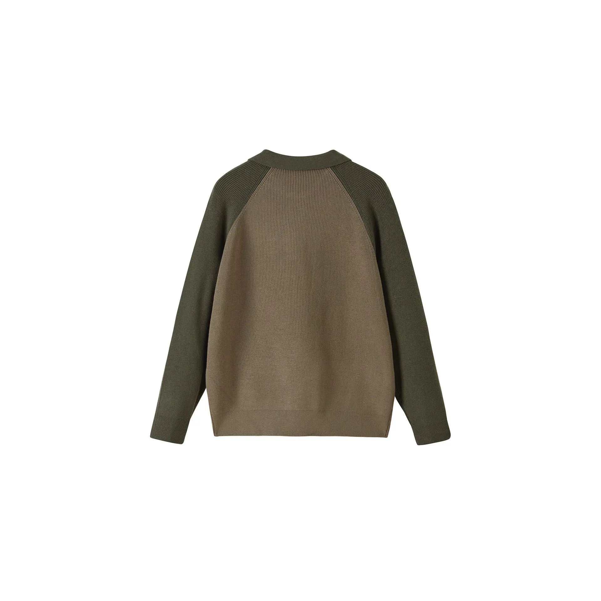 Colorful Half-Zip Pullover Knitwear Men Polo Neck Sweater Markonline