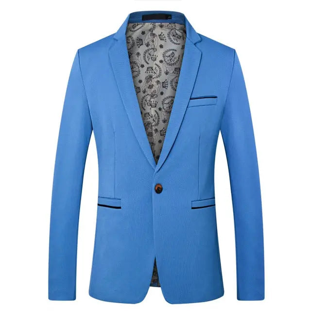 British's Style Casual Slim Fit Suit Jacket Male Blazers Men Coat Terno Masculino Plus Size 5XL Markonline