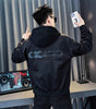 Detachable Hooded Jacket for Men Winter Embroidered Top Men's Short Coat Markonline
