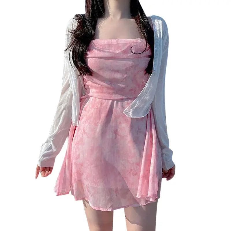 Waist collection printed camisole skirt short skirt for women Markonline