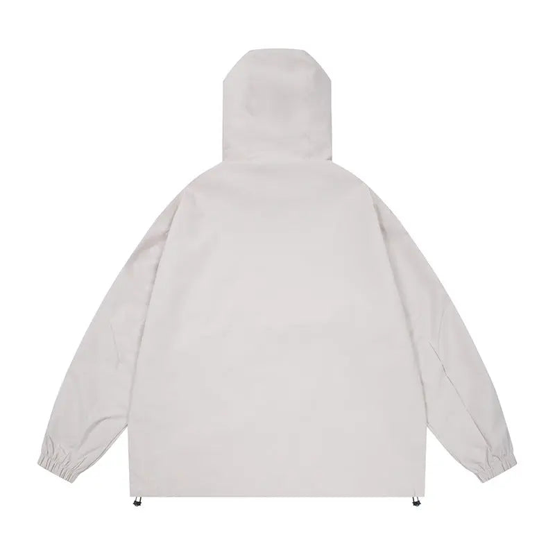 Hooded Waterproof Windproof Jacket Loose Coat eprolo