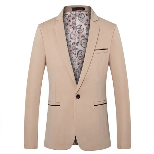 British's Style Casual Slim Fit Suit Jacket Male Blazers Men Coat Terno Masculino Plus Size 5XL Markonline