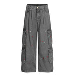 Splash ink workwear jeans for men and women Markonline