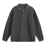 Half zip lapel sweater for men Markonline