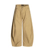 Khaki curved knife jeans for men eprolo