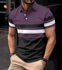 Polo striped men's sports polo shirt top Markonline
