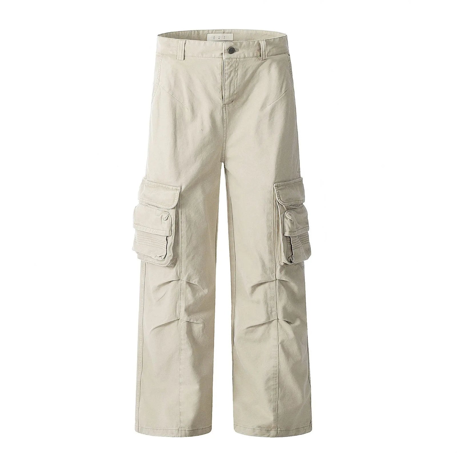 Multiple Pockets for Men and Women Slimming Straight Leg Casual Trousers