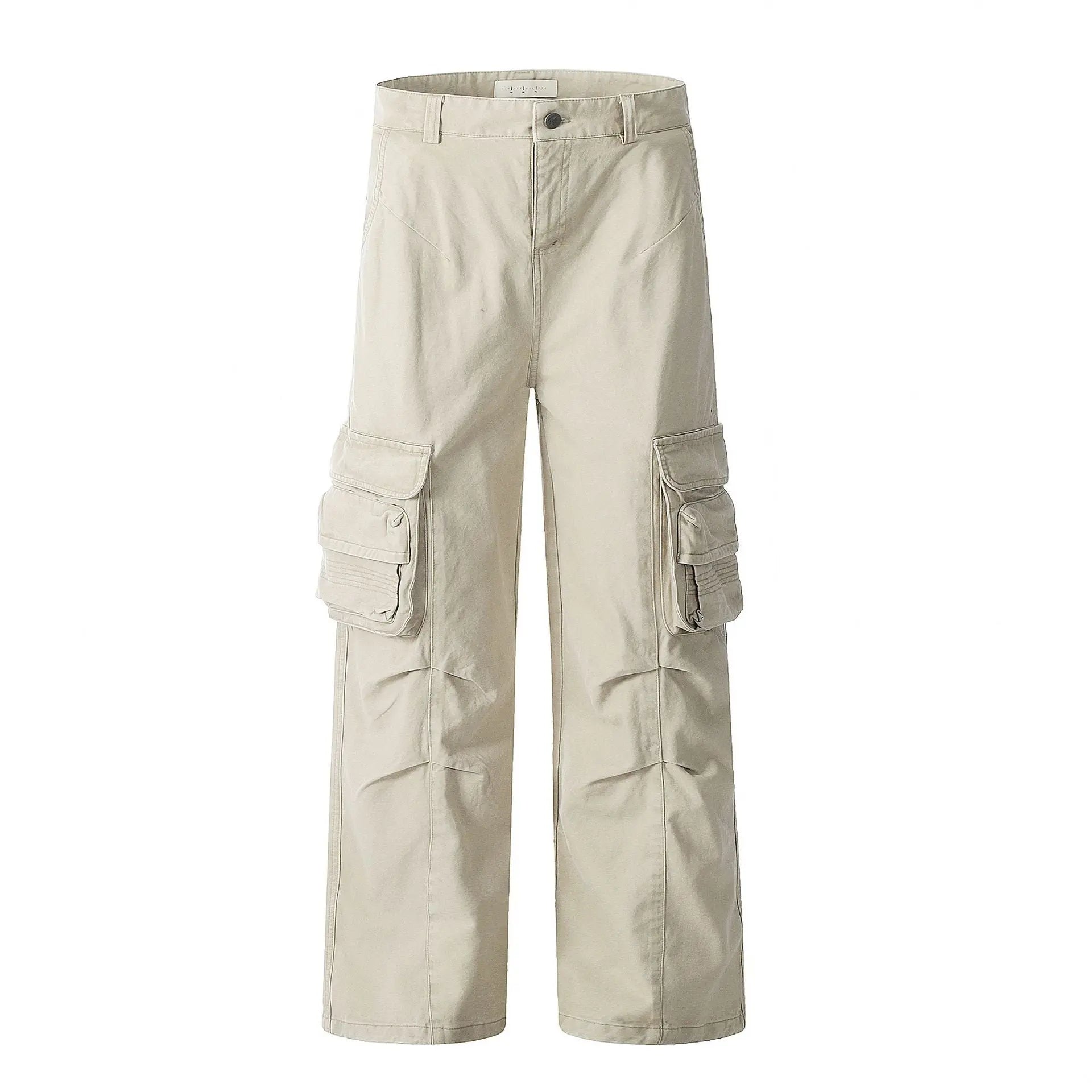 Multiple Pockets for Men and Women Slimming Straight Leg Casual Trousers Markonline