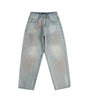 Washed retro casual jeans for men and women Markonline