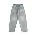 Washed retro casual jeans for men and women Markonline