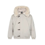 Vintage Large Fur Collar Horned Parka Cotton Coat for Men and Women, Winter Street Style Thick Warm Cotton Jacket Markonline