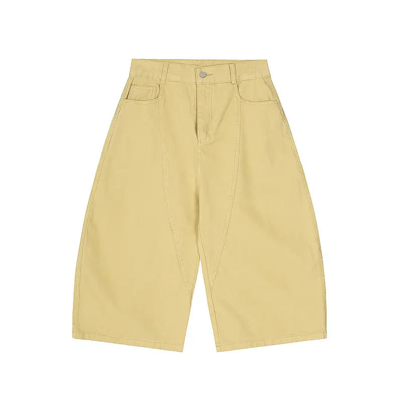 Washed denim cropped pants for men Markonline