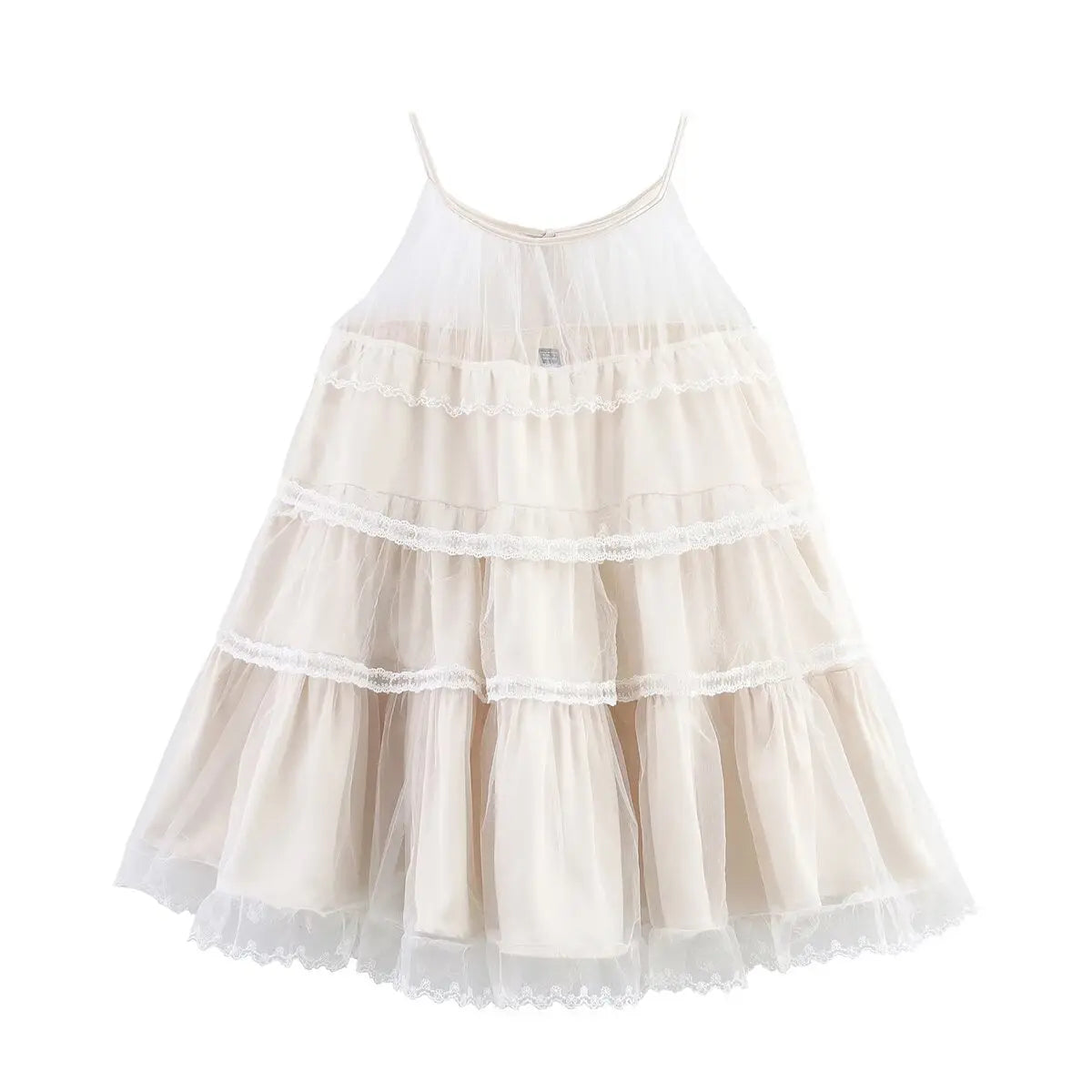 U-neck sleeveless camisole layered cake skirt short skirt for women Markonline