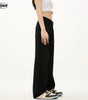 Black Straight Jeans for Men and Women Loose Fit Trendy Slim Wide Leg Stacked Long Pants Markonline