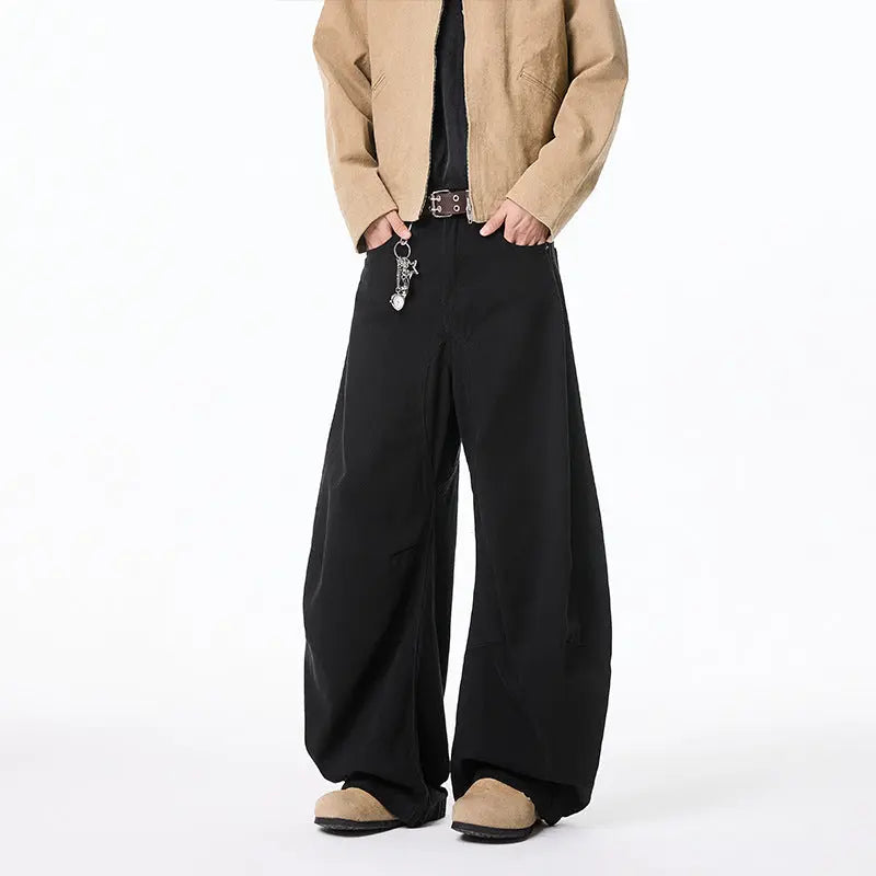 Retro silhouette curved knife jeans for men in spring and autumn Markonline