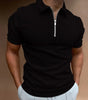 Polo shirt zipper striped men's polo shirt T-shirt Markonline