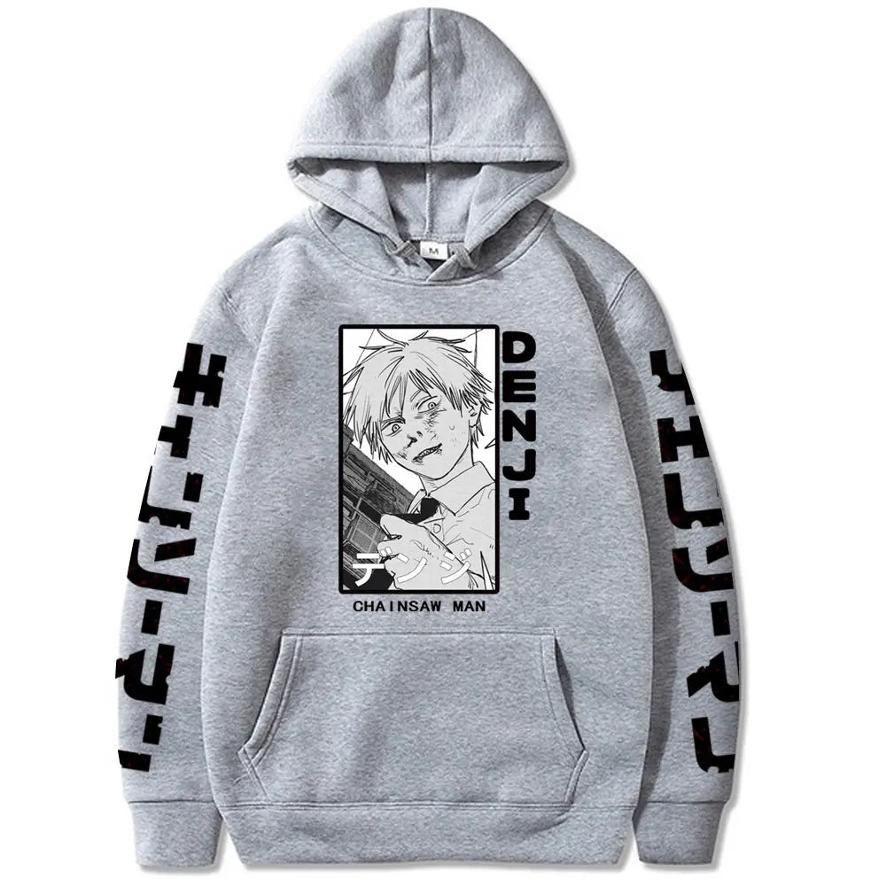 Chainsaw Man Printed Hooded Sweatshirt Markonline