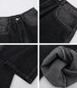 Washed Straight Jeans Men Loose Slimming Design Trousers Markonline