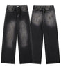 Washed Straight Jeans Men Loose Slimming Design Trousers Markonline