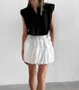 European and American minimalist high waisted skirt versatile short skirt for women eprolo