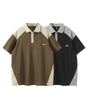 Color blocked Paul shirt with a collar and short sleeved polo shirt Markonline