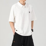 Summer minimalist lapel top polo shirt Markonline