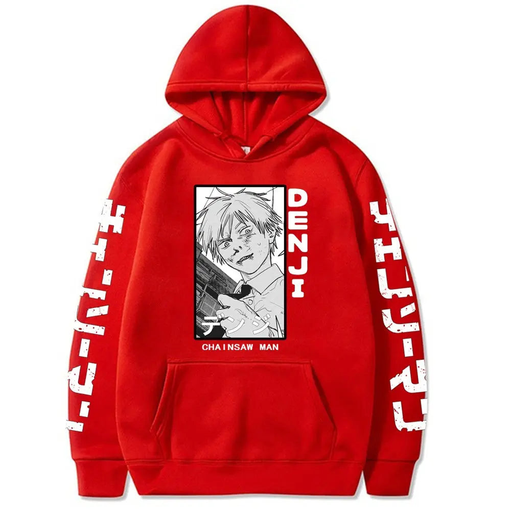 Chainsaw Man Printed Hooded Sweatshirt Markonline