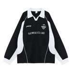 Men's Casual Sports Long Sleeve Sweatshirt Loose Trendy Polo Shirt Markonline