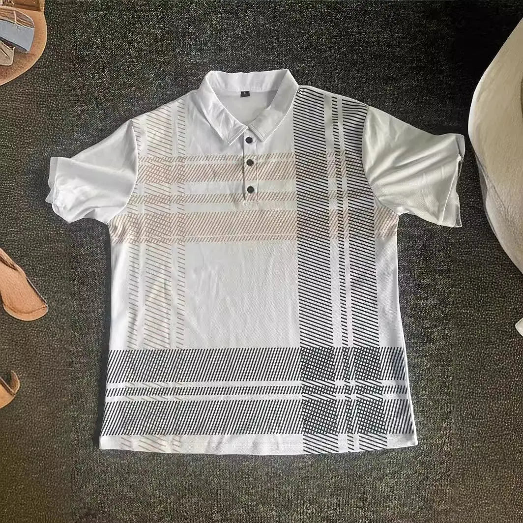 POLO printed striped men's sports polo shirt Markonline