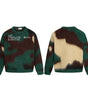 Camouflage tassel sweater with warm and velvet knit sweater for men Markonline
