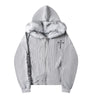 Cross Embroidered Zipper Hoodie Markonline