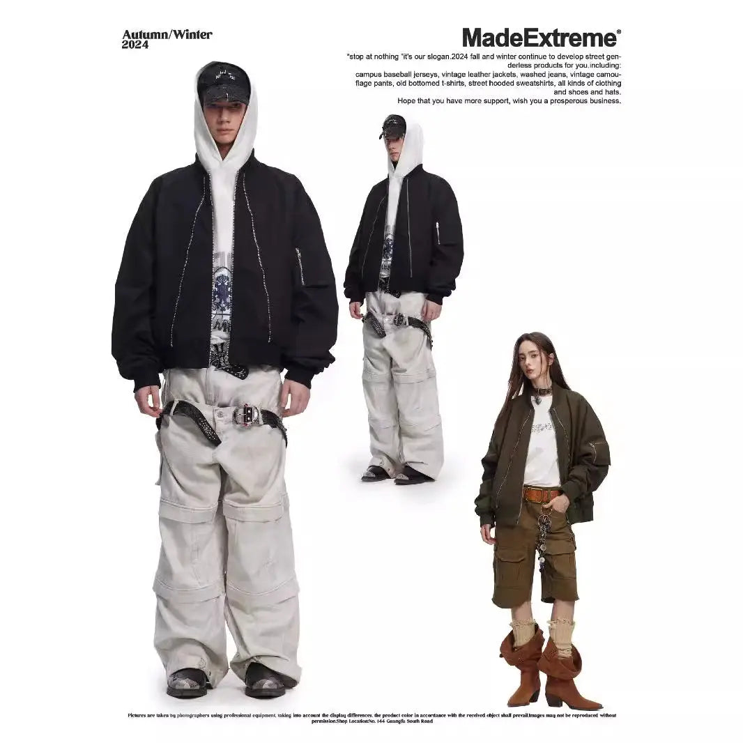 Patch Embroidery Flight Jacket  Casual Outerwear for Men eprolo