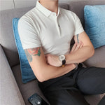 Short Sleeve Polo Shirt Men's Slim Fit T-Shirt Top Markonline