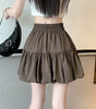 Elastic Waist Bubble Skirt Women Sweet  Slimming A-line Short Skirt Markonline